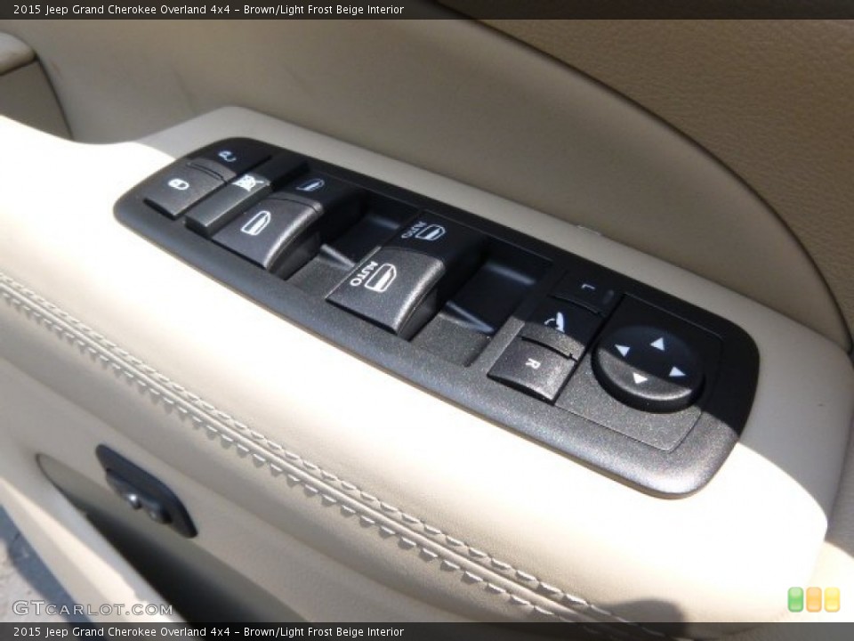 Brown/Light Frost Beige Interior Controls for the 2015 Jeep Grand Cherokee Overland 4x4 #95967902