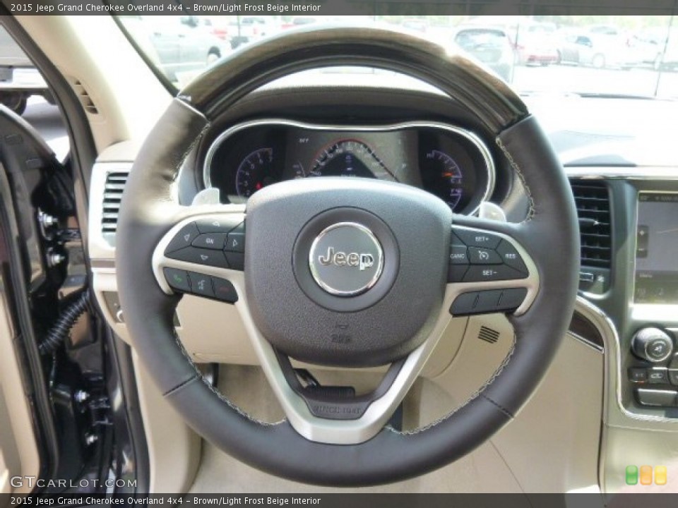 Brown Light Frost Beige Interior Steering Wheel For The 2015