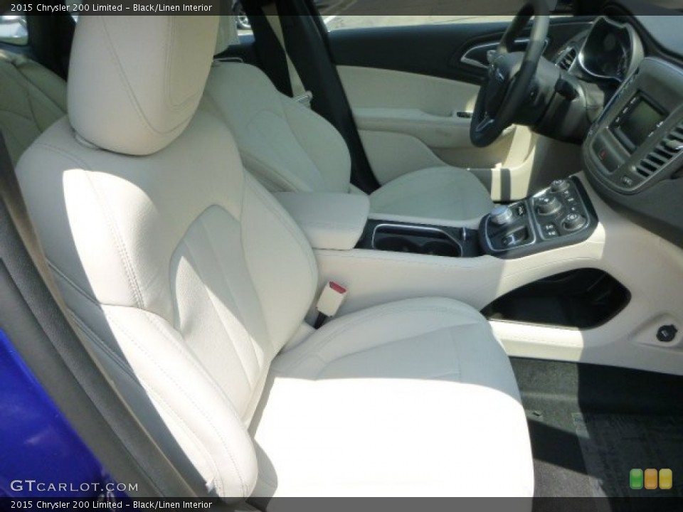 Black/Linen Interior Front Seat for the 2015 Chrysler 200 Limited #95970512