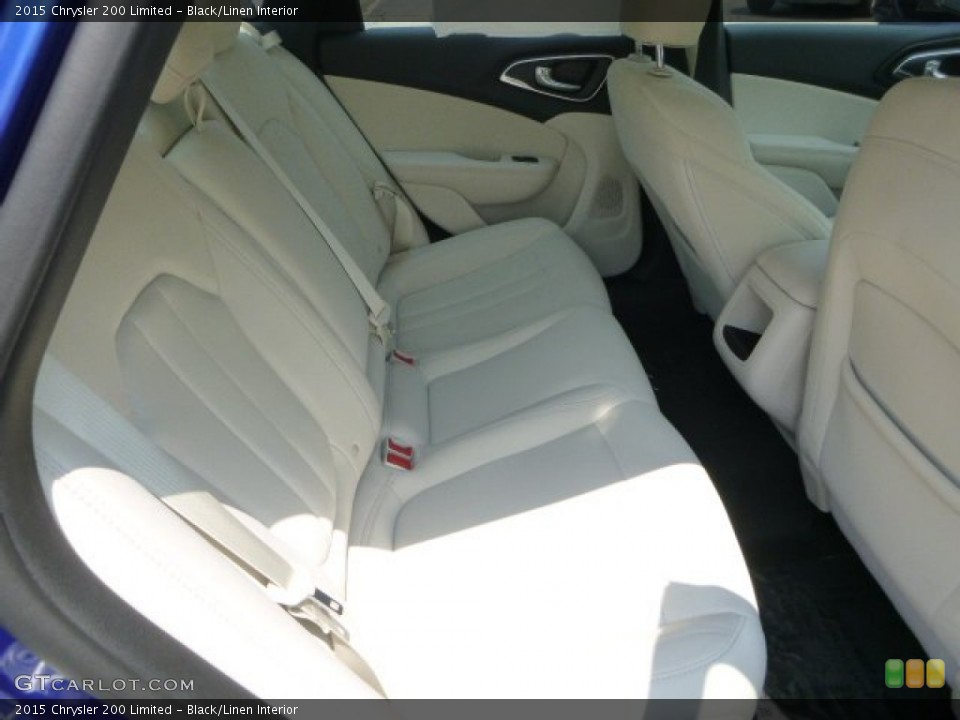 Black/Linen Interior Rear Seat for the 2015 Chrysler 200 Limited #95970562