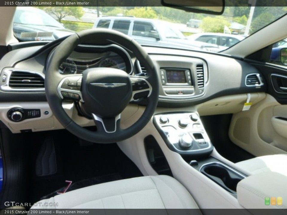 Black/Linen 2015 Chrysler 200 Interiors