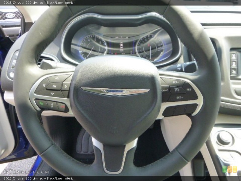 Black/Linen Interior Steering Wheel for the 2015 Chrysler 200 Limited #95970652