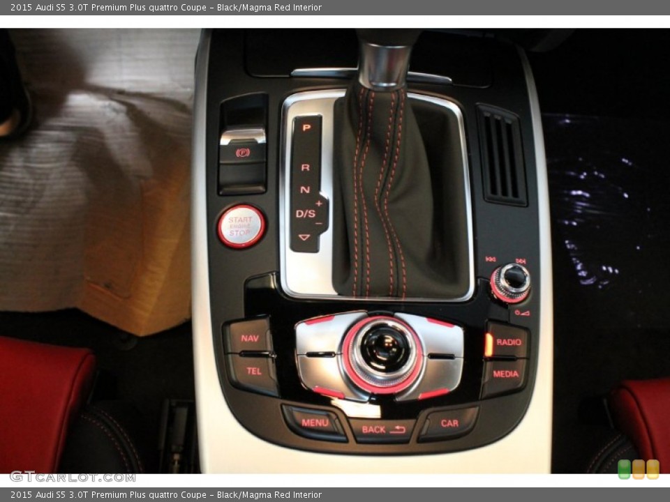 Black/Magma Red Interior Transmission for the 2015 Audi S5 3.0T Premium Plus quattro Coupe #95979322