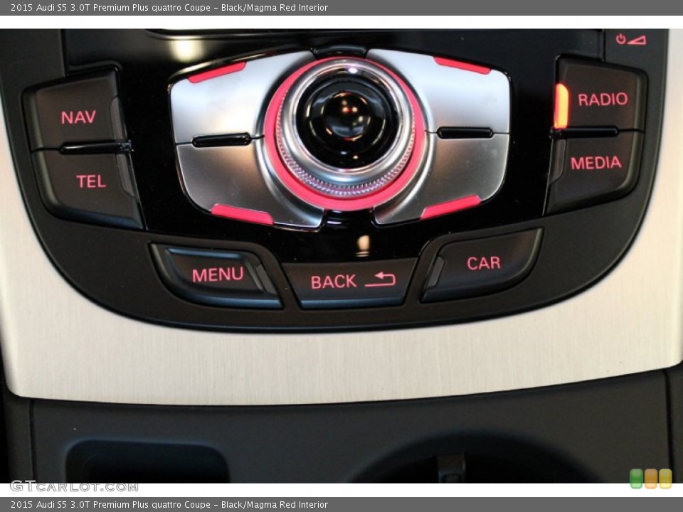Black/Magma Red Interior Controls for the 2015 Audi S5 3.0T Premium Plus quattro Coupe #95979340
