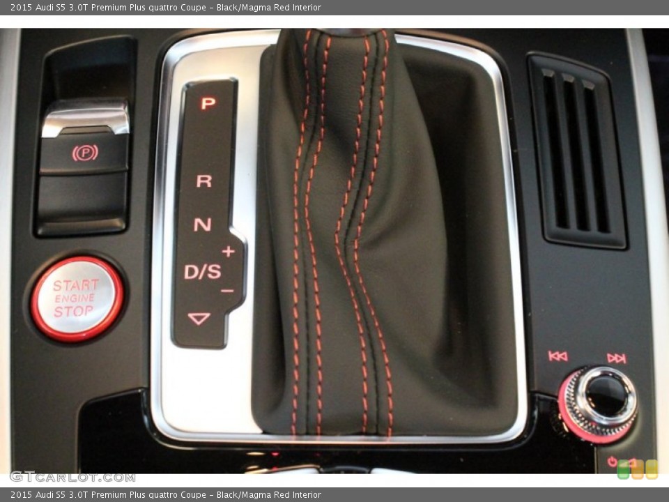 Black/Magma Red Interior Transmission for the 2015 Audi S5 3.0T Premium Plus quattro Coupe #95979358