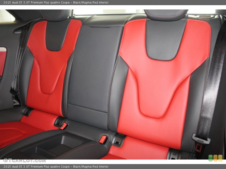 Black Magma Red Interior Rear Seat For The 2015 Audi S5 3 0t