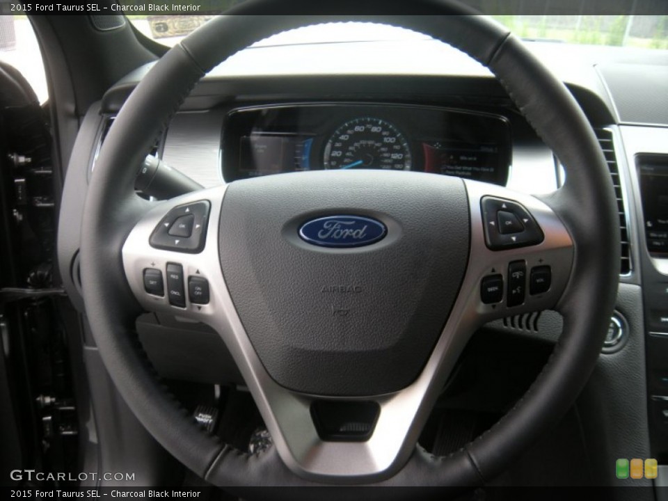 Charcoal Black Interior Steering Wheel for the 2015 Ford Taurus SEL #95983030