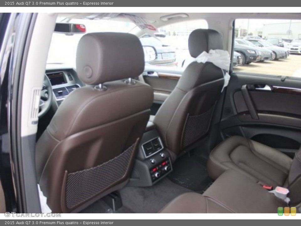 Espresso Interior Rear Seat for the 2015 Audi Q7 3.0 Premium Plus quattro #95985352