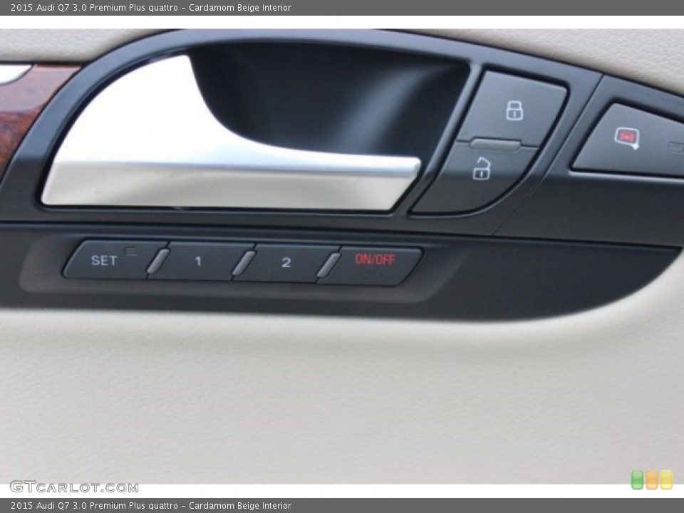Cardamom Beige Interior Controls for the 2015 Audi Q7 3.0 Premium Plus quattro #95985475