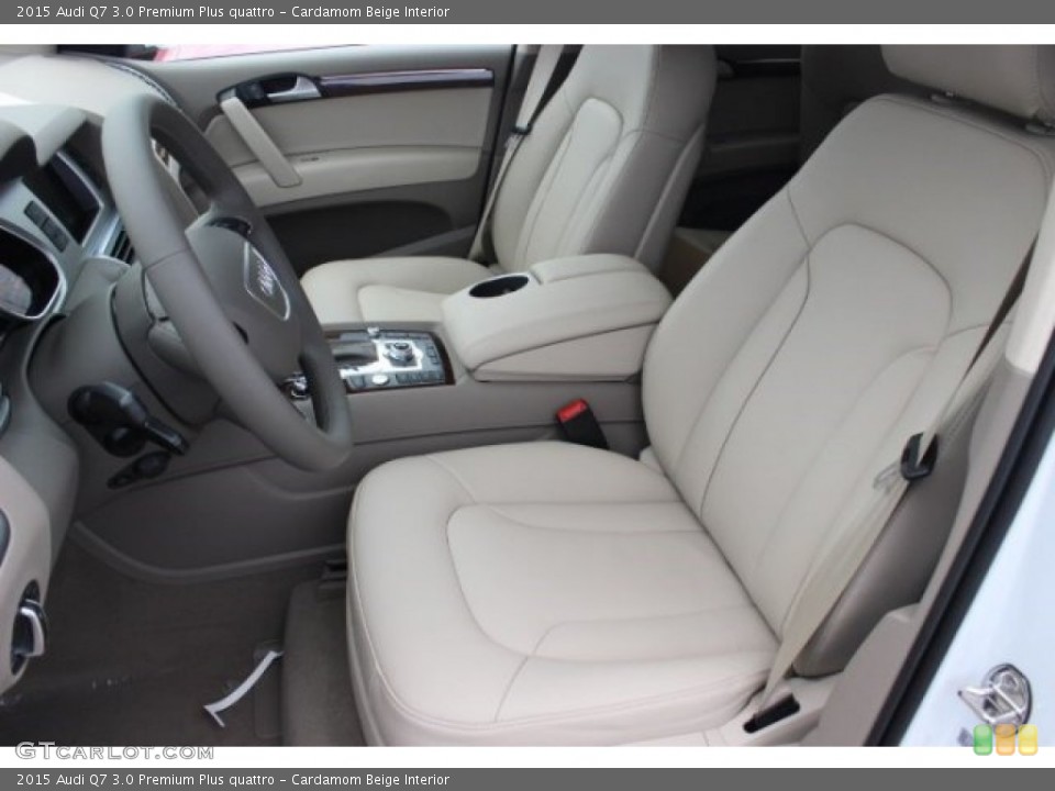 Cardamom Beige Interior Front Seat for the 2015 Audi Q7 3.0 Premium Plus quattro #95985493