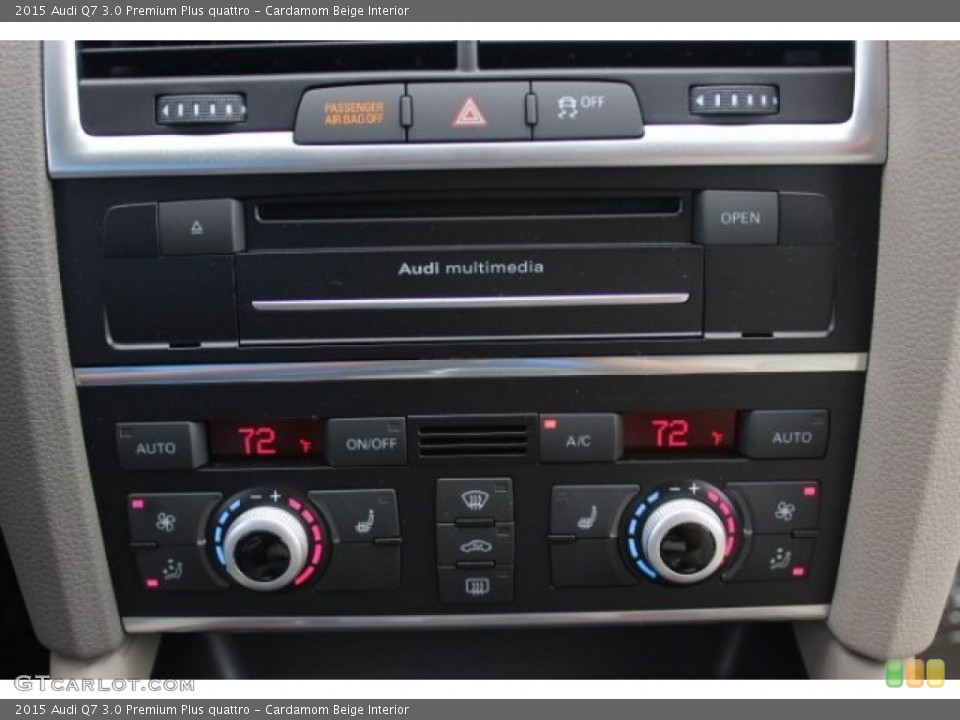 Cardamom Beige Interior Controls for the 2015 Audi Q7 3.0 Premium Plus quattro #95985541