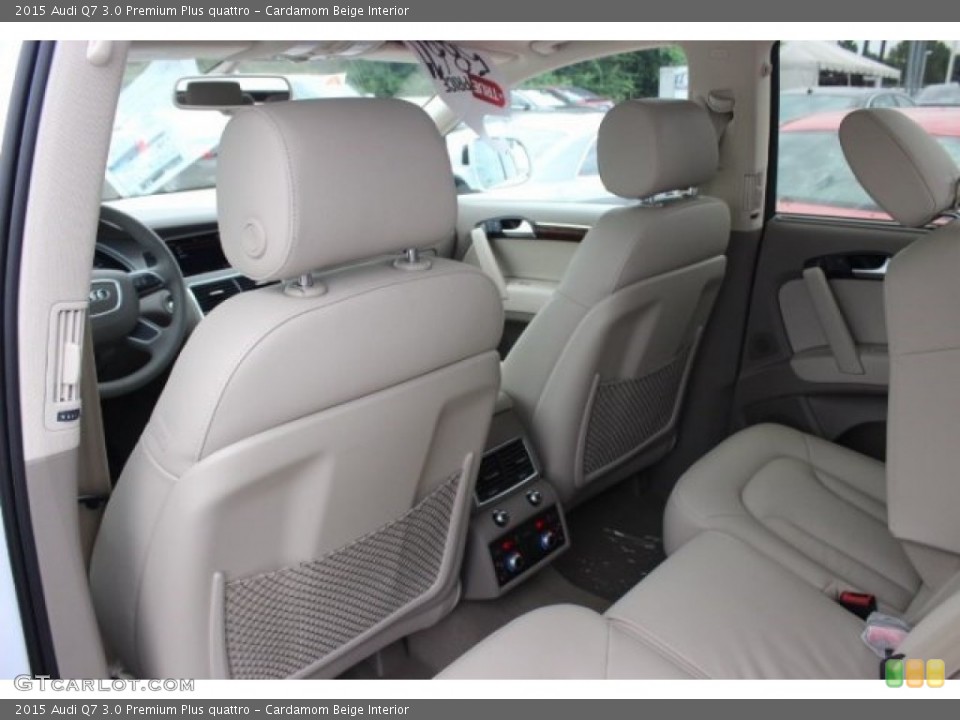 Cardamom Beige Interior Rear Seat for the 2015 Audi Q7 3.0 Premium Plus quattro #95985568
