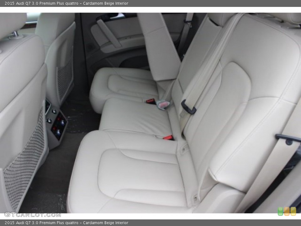 Cardamom Beige Interior Rear Seat for the 2015 Audi Q7 3.0 Premium Plus quattro #95985574
