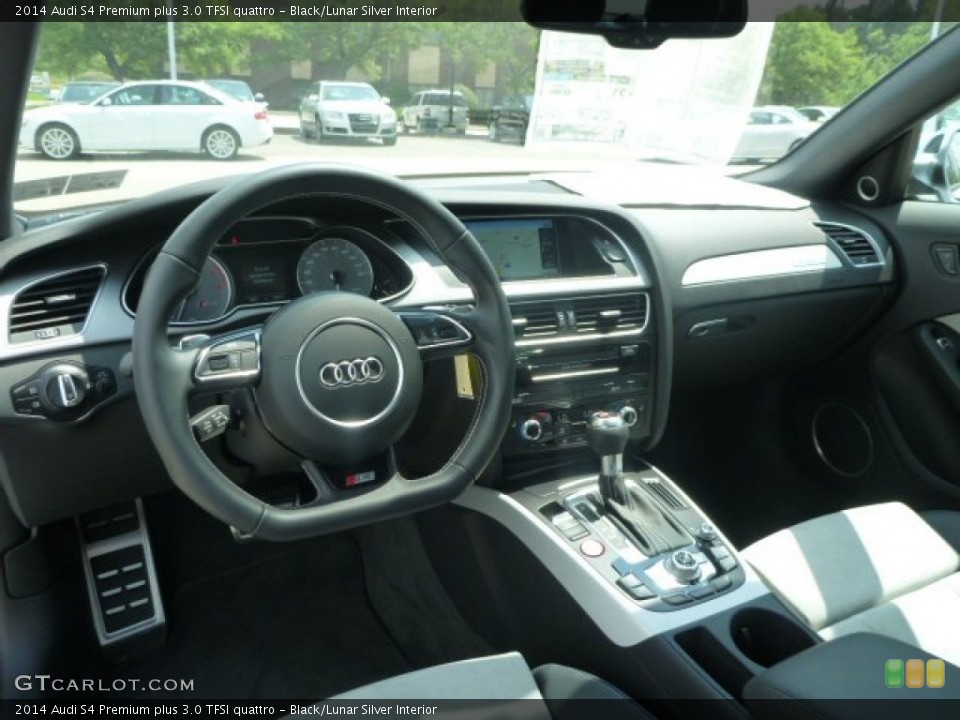 Black/Lunar Silver Interior Photo for the 2014 Audi S4 Premium plus 3.0 TFSI quattro #95994930
