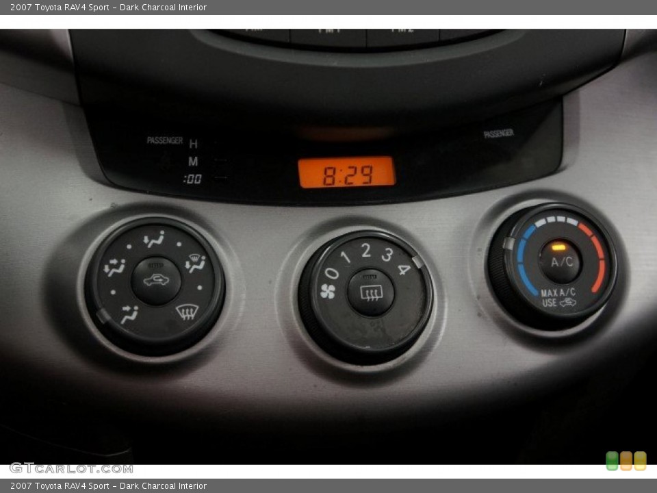 Dark Charcoal Interior Controls for the 2007 Toyota RAV4 Sport #96001974