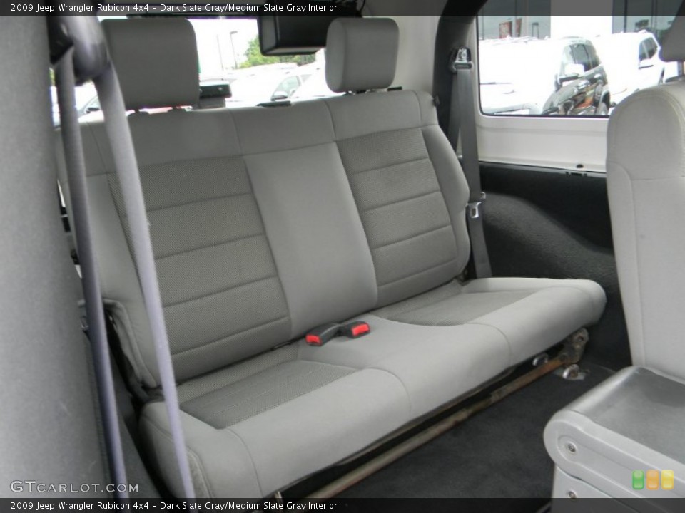 Dark Slate Gray/Medium Slate Gray Interior Rear Seat for the 2009 Jeep Wrangler Rubicon 4x4 #96010005
