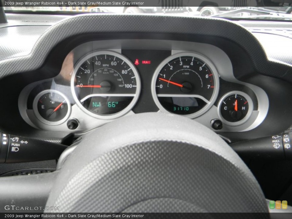 Dark Slate Gray/Medium Slate Gray Interior Gauges for the 2009 Jeep Wrangler Rubicon 4x4 #96010014