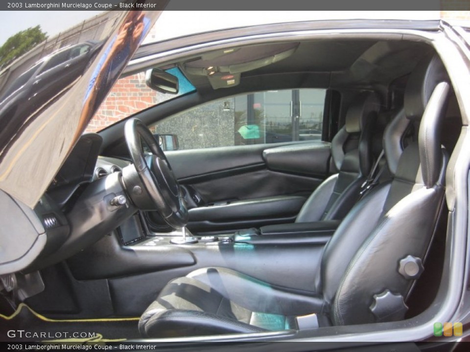 Black Interior Front Seat for the 2003 Lamborghini Murcielago Coupe #96016188