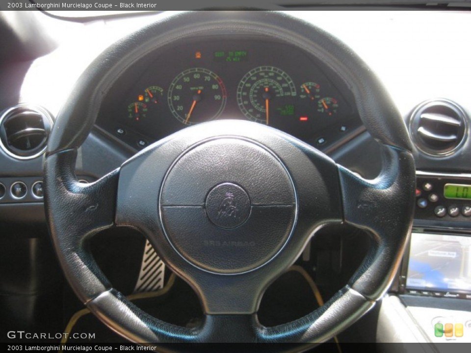 Black Interior Steering Wheel for the 2003 Lamborghini Murcielago Coupe #96016236