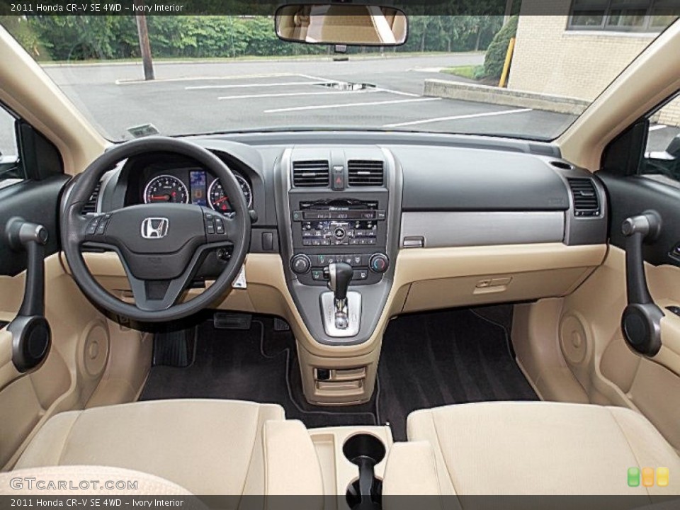 Ivory Interior Photo for the 2011 Honda CR-V SE 4WD #96019449