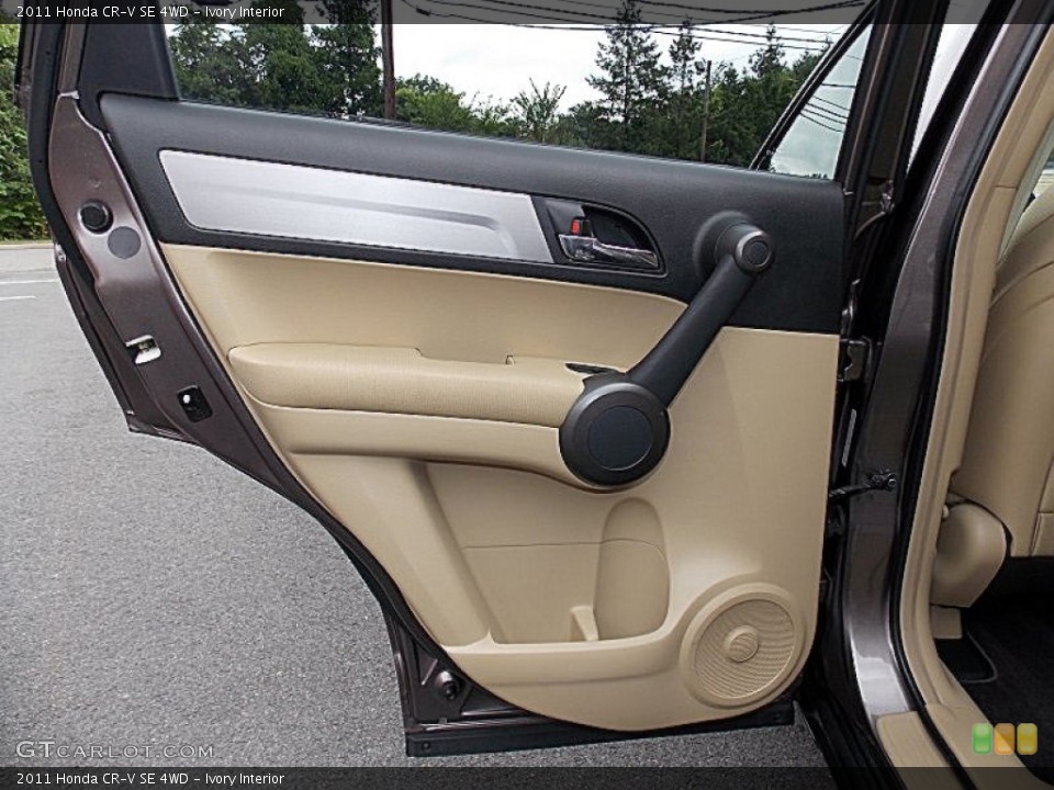 Ivory Interior Door Panel for the 2011 Honda CR-V SE 4WD #96019488