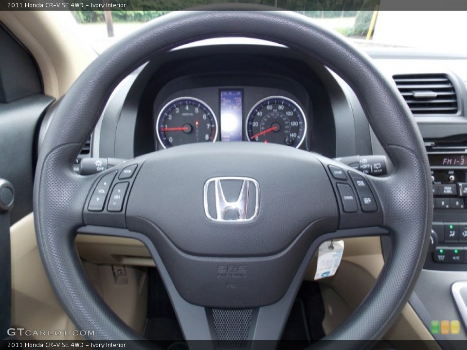 Ivory Interior Steering Wheel for the 2011 Honda CR-V SE 4WD #96019854