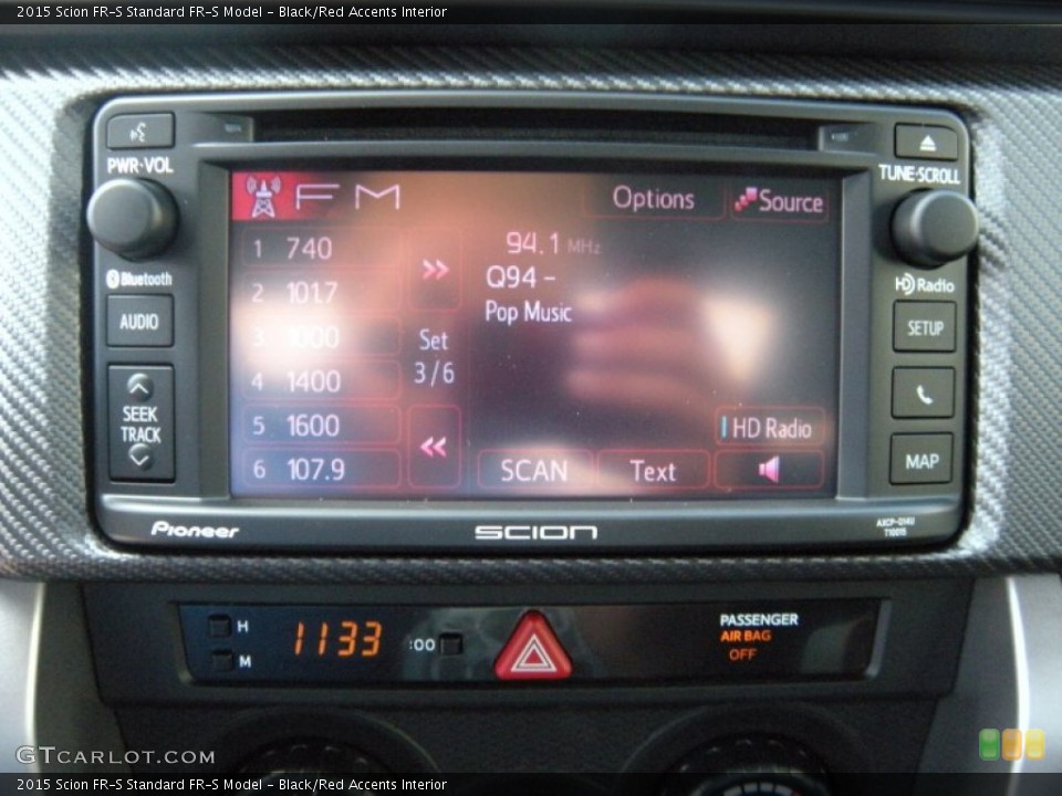 Black/Red Accents Interior Audio System for the 2015 Scion FR-S  #96022176