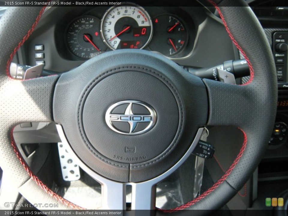 Black/Red Accents Interior Steering Wheel for the 2015 Scion FR-S  #96022269