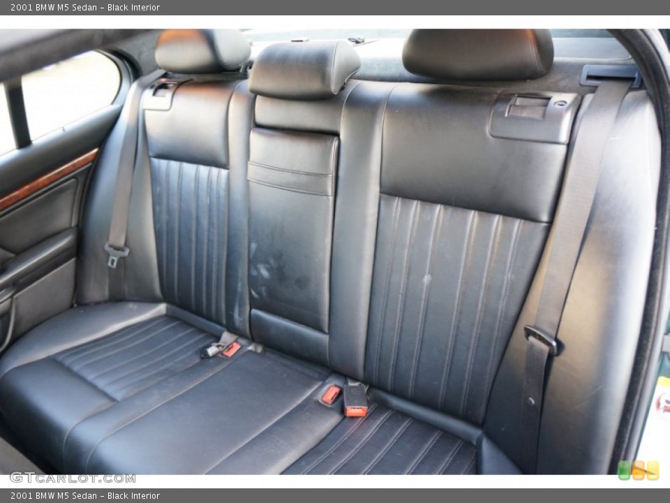 Black Interior Rear Seat for the 2001 BMW M5 Sedan #96029640