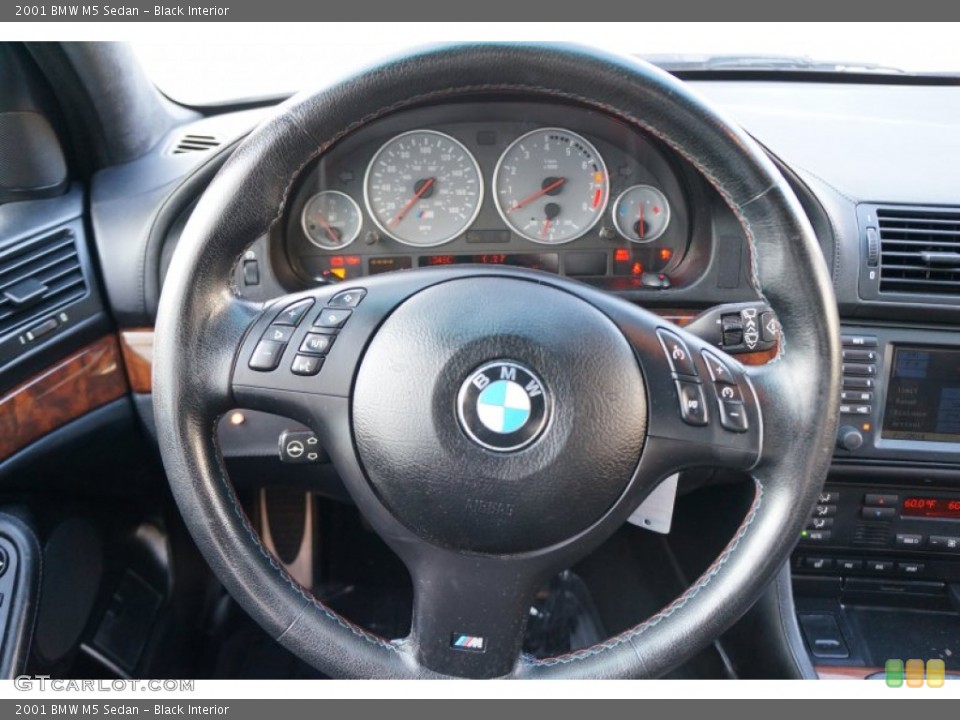 Black Interior Steering Wheel for the 2001 BMW M5 Sedan #96029823
