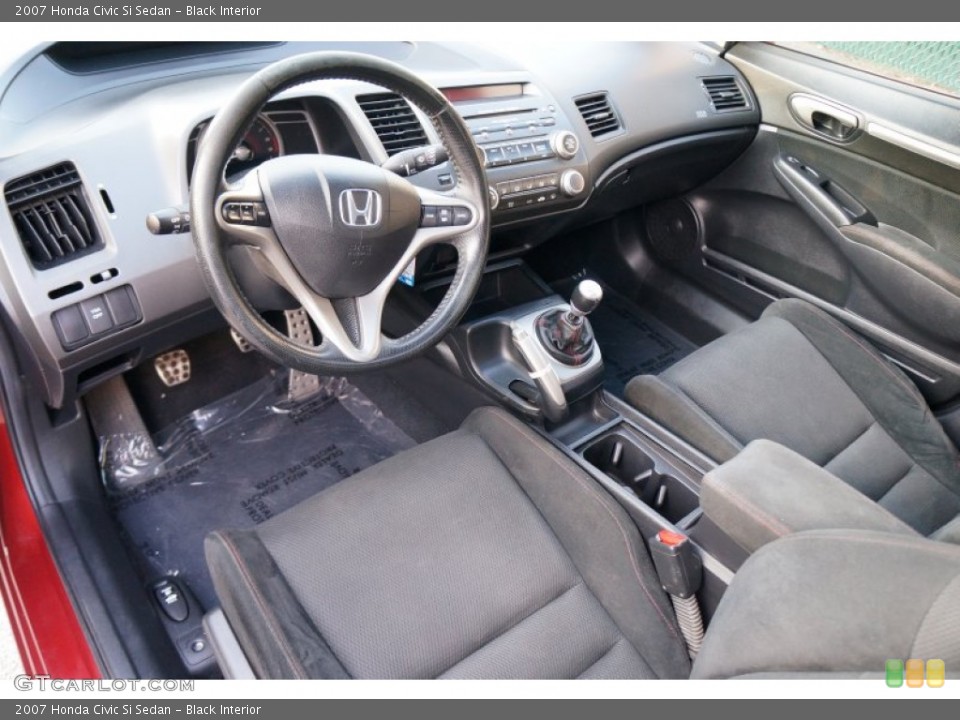 Black Interior Photo for the 2007 Honda Civic Si Sedan #96030807