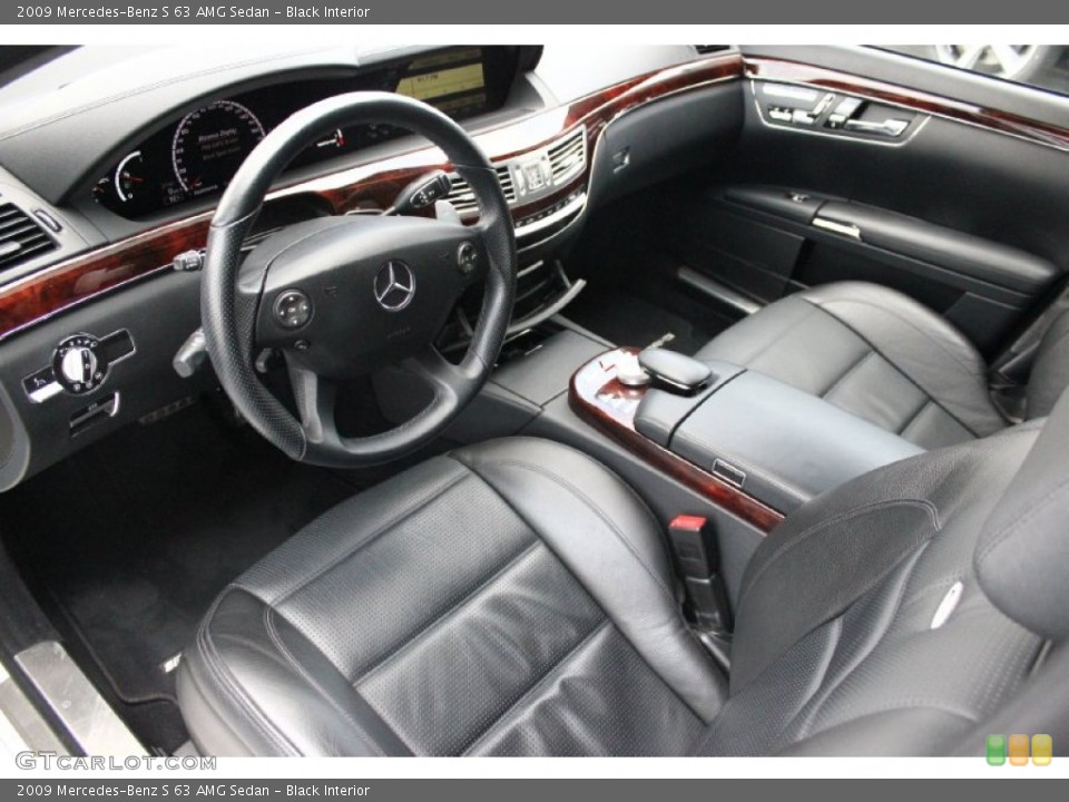 Black Interior Photo for the 2009 Mercedes-Benz S 63 AMG Sedan #96033162