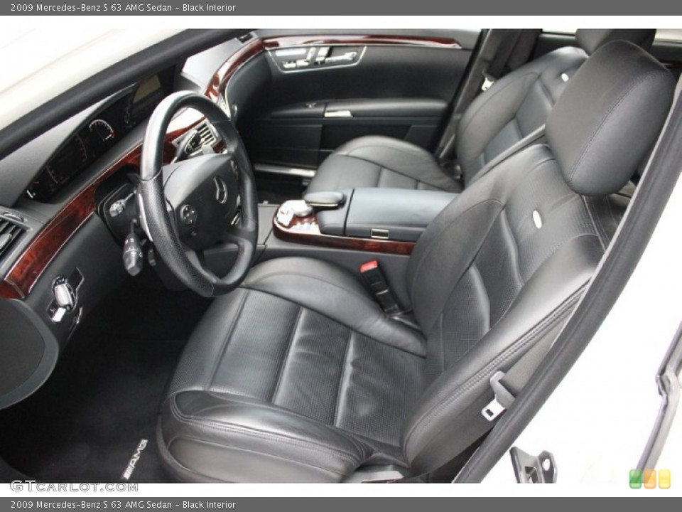 Black Interior Front Seat for the 2009 Mercedes-Benz S 63 AMG Sedan #96033186