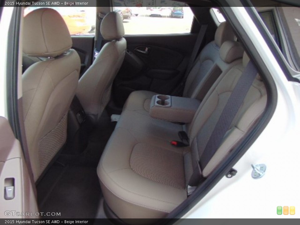 Beige Interior Rear Seat for the 2015 Hyundai Tucson SE AWD #96033262