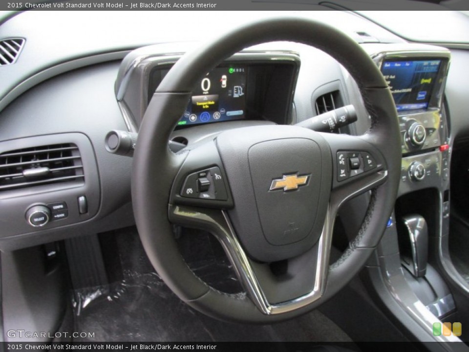 Jet Black/Dark Accents Interior Steering Wheel for the 2015 Chevrolet Volt  #96036773