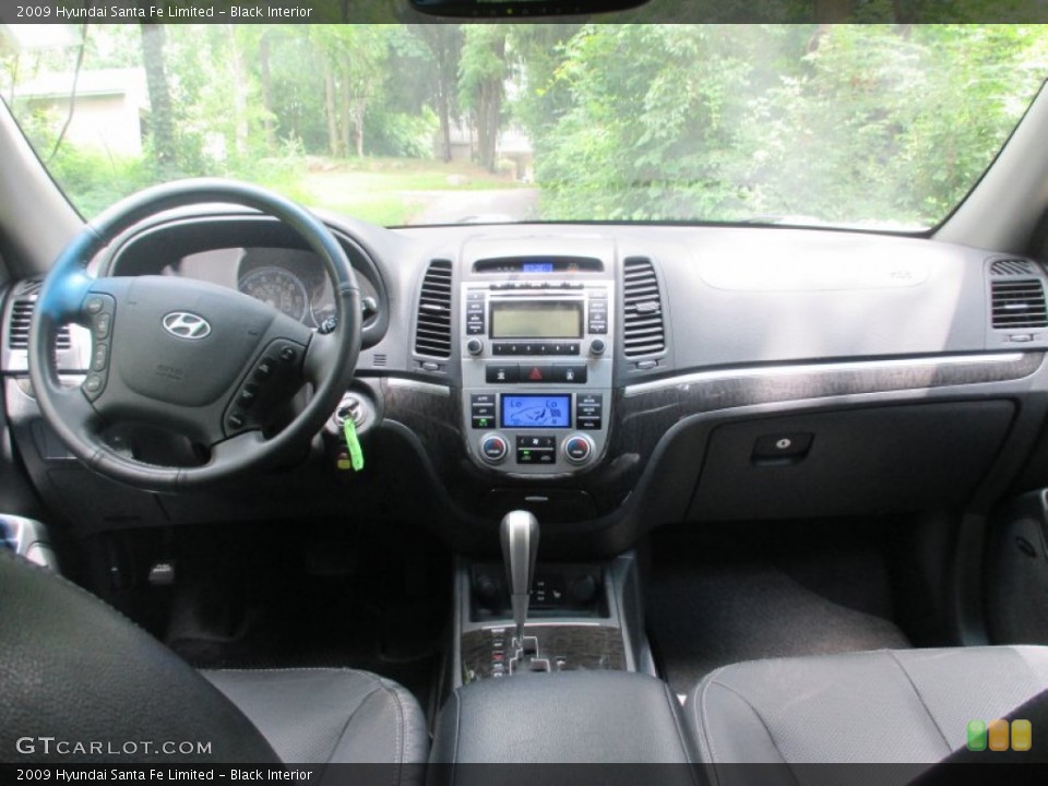 Black Interior Dashboard for the 2009 Hyundai Santa Fe Limited #96038415