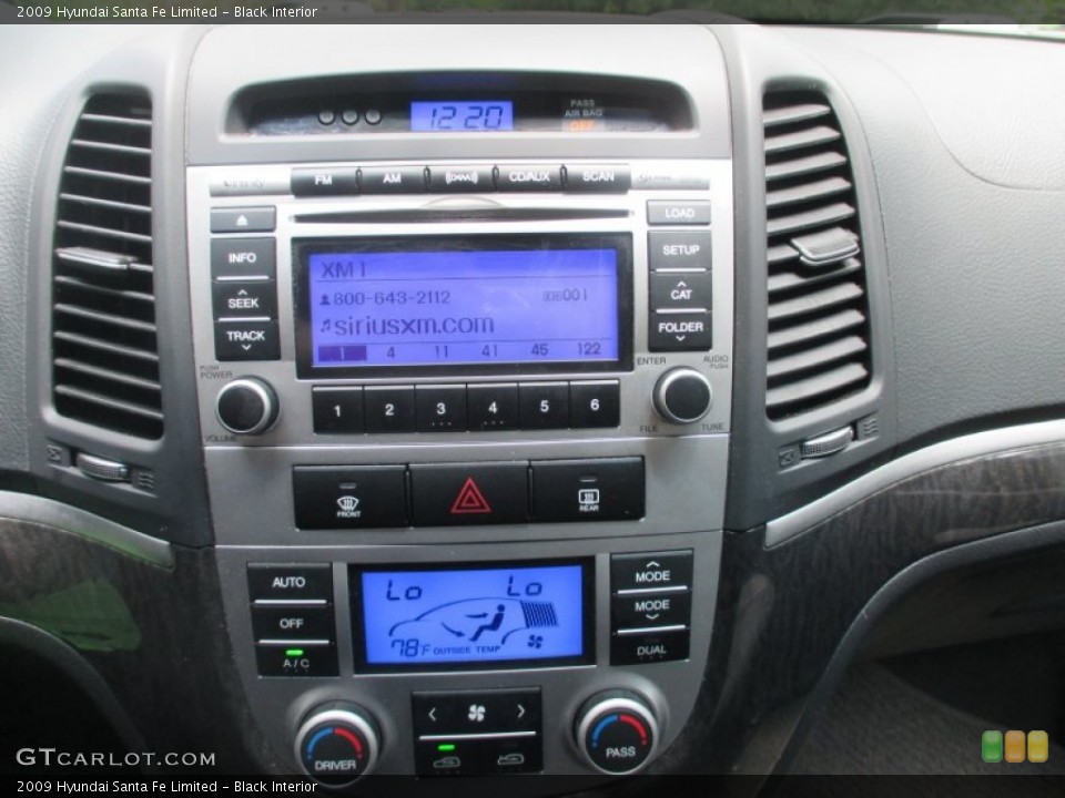 Black Interior Controls for the 2009 Hyundai Santa Fe Limited #96038478