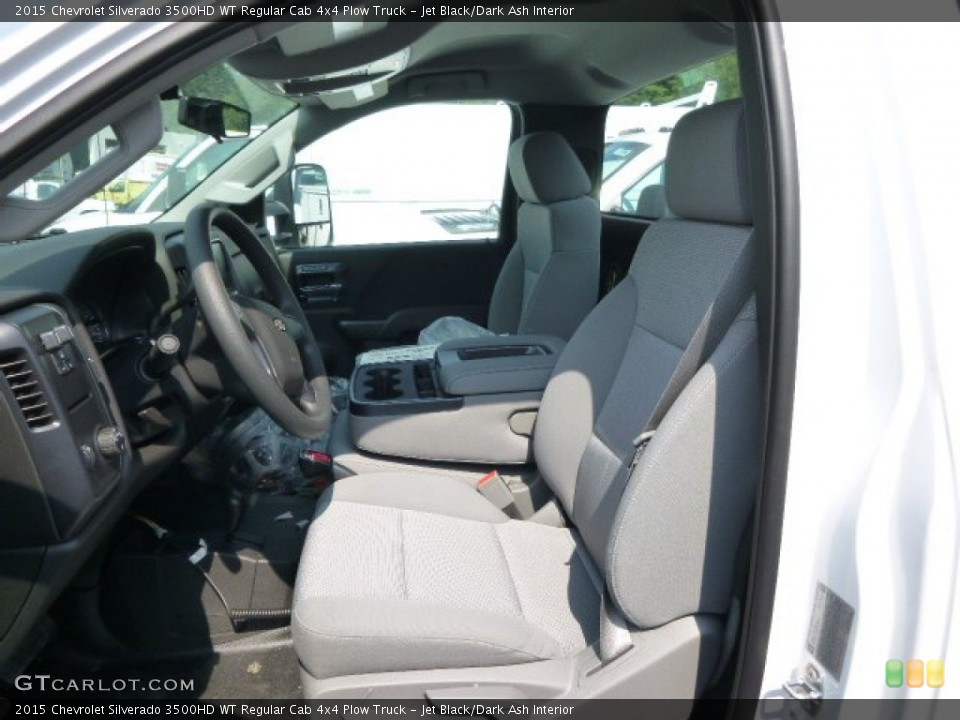 Jet Black/Dark Ash Interior Photo for the 2015 Chevrolet Silverado 3500HD WT Regular Cab 4x4 Plow Truck #96039288