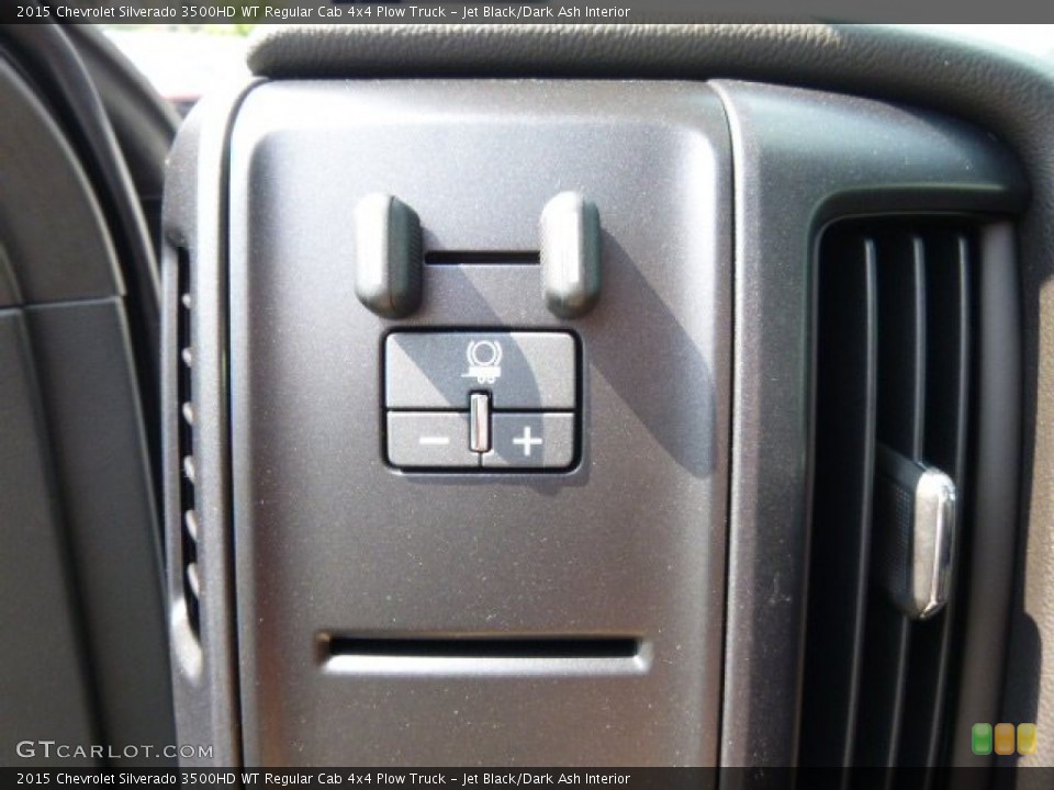 Jet Black/Dark Ash Interior Controls for the 2015 Chevrolet Silverado 3500HD WT Regular Cab 4x4 Plow Truck #96039354