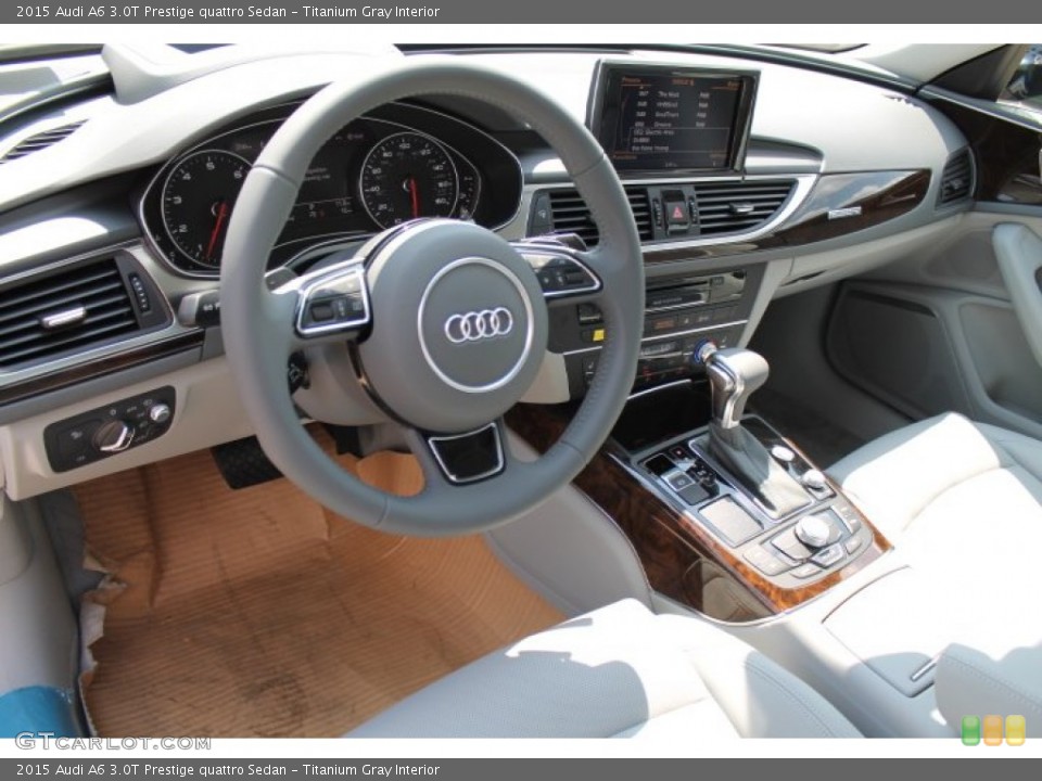 Titanium Gray Interior Photo for the 2015 Audi A6 3.0T Prestige quattro Sedan #96040665