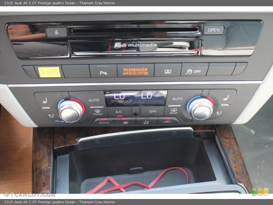 Titanium Gray Interior Controls for the 2015 Audi A6 3.0T Prestige quattro Sedan #96040776