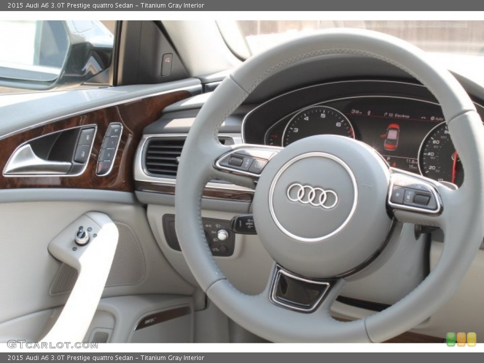 Titanium Gray Interior Steering Wheel for the 2015 Audi A6 3.0T Prestige quattro Sedan #96040921