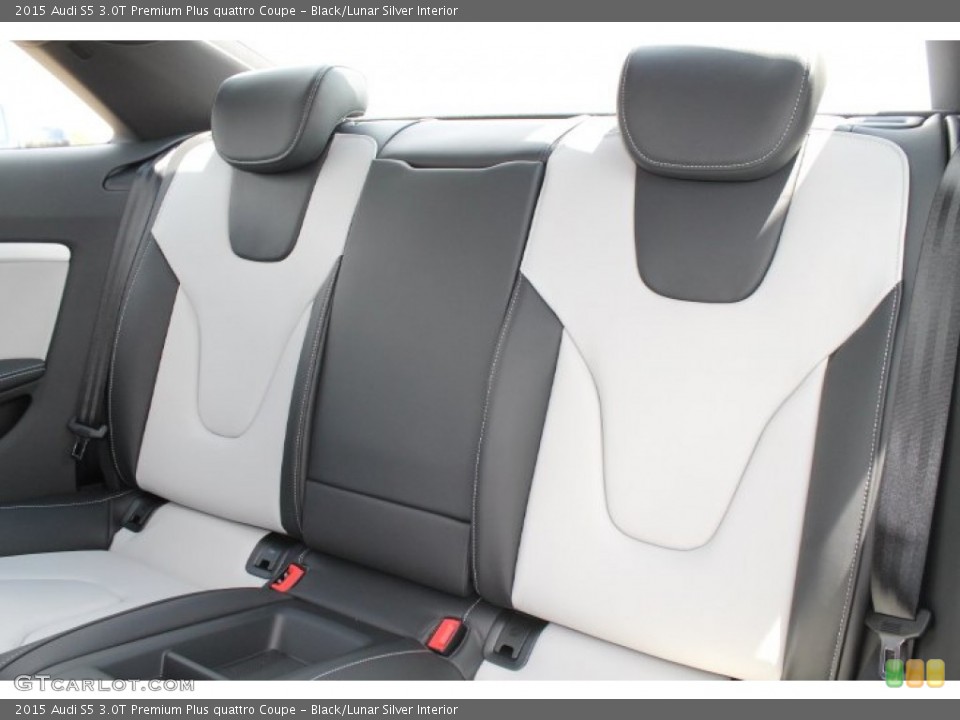Black/Lunar Silver Interior Rear Seat for the 2015 Audi S5 3.0T Premium Plus quattro Coupe #96046146