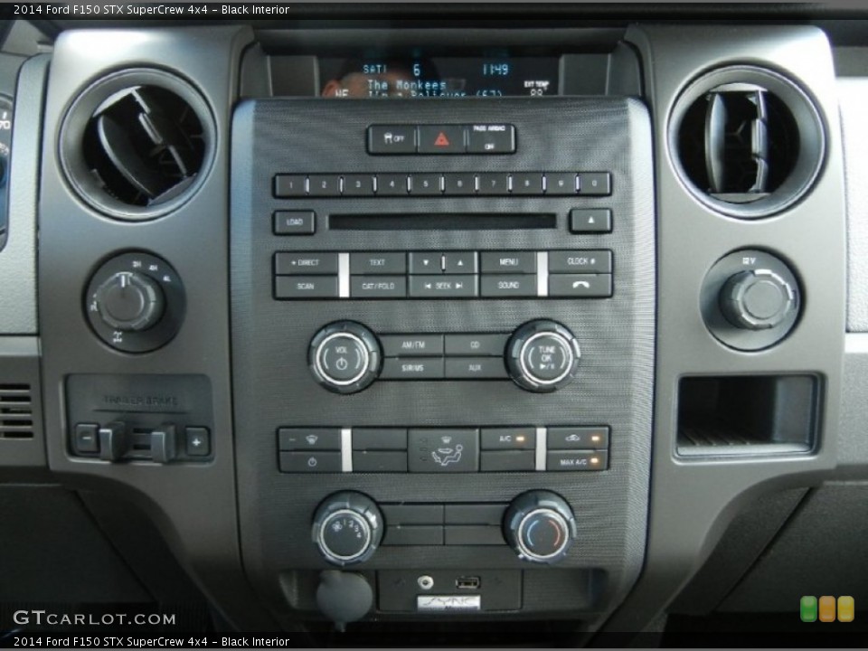 Black Interior Controls for the 2014 Ford F150 STX SuperCrew 4x4 #96048621