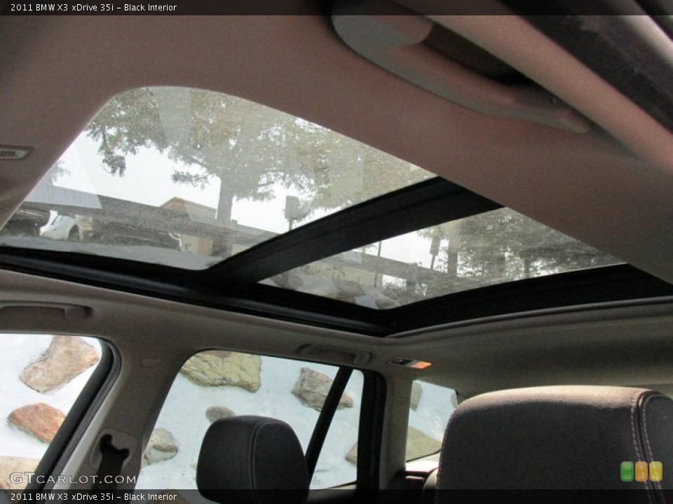 Black Interior Sunroof for the 2011 BMW X3 xDrive 35i #96050319