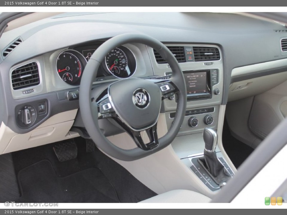 Beige Interior Dashboard for the 2015 Volkswagen Golf 4 Door 1.8T SE #96050937