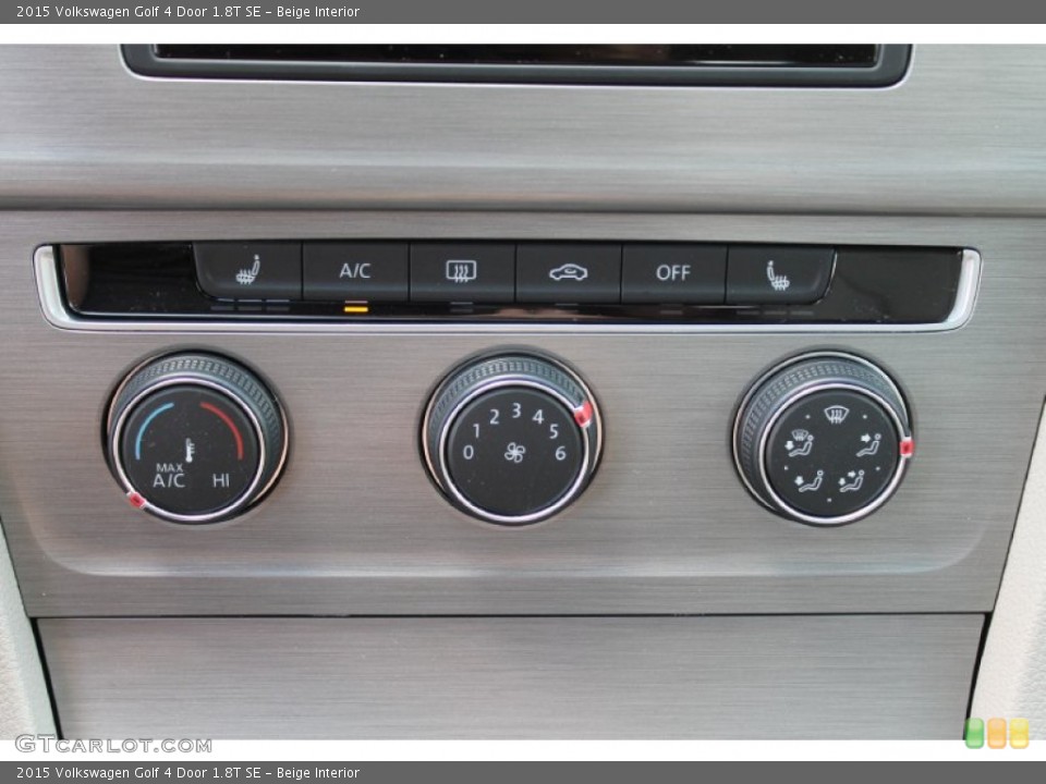 Beige Interior Controls for the 2015 Volkswagen Golf 4 Door 1.8T SE #96051021