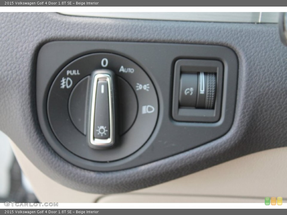 Beige Interior Controls for the 2015 Volkswagen Golf 4 Door 1.8T SE #96051126