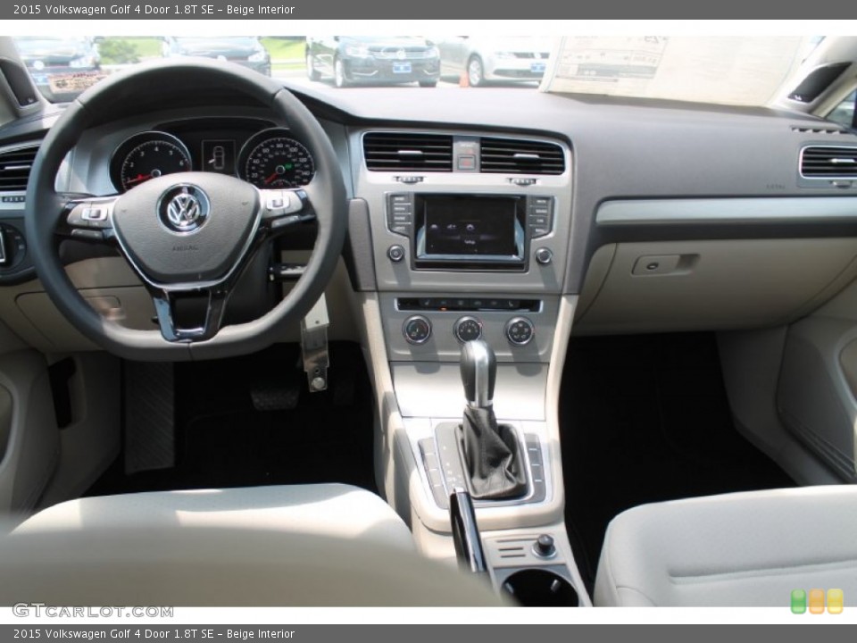 Beige Interior Dashboard for the 2015 Volkswagen Golf 4 Door 1.8T SE #96051172