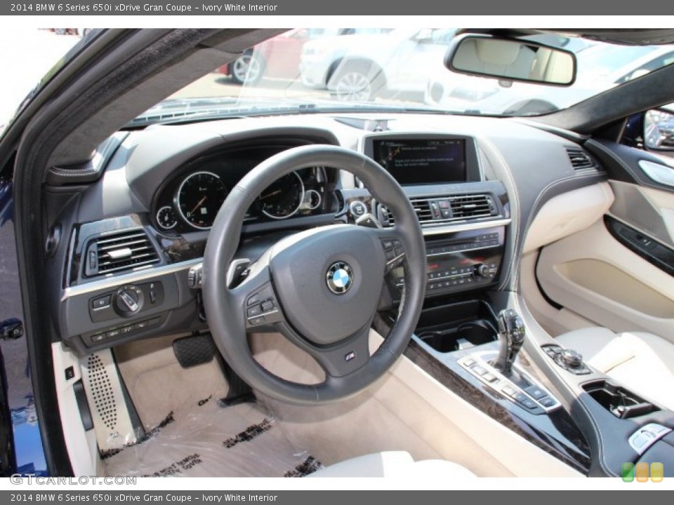 Ivory White Interior Dashboard for the 2014 BMW 6 Series 650i xDrive Gran Coupe #96059022